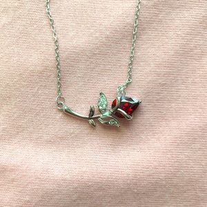 925 silver necklace, ROSE